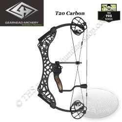 GEARHEAD ARCHERY Pro Series T20 CARBON Arc compound en carbone ultra compact et léger de 20 pouces d