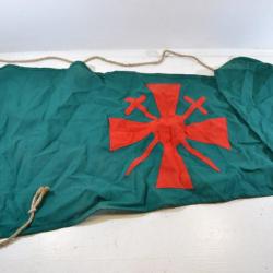 Drapeau / fanion FFCG 39-45 Fédération Française des Croix de Guerre, Deuxième Guerre Mondiale
