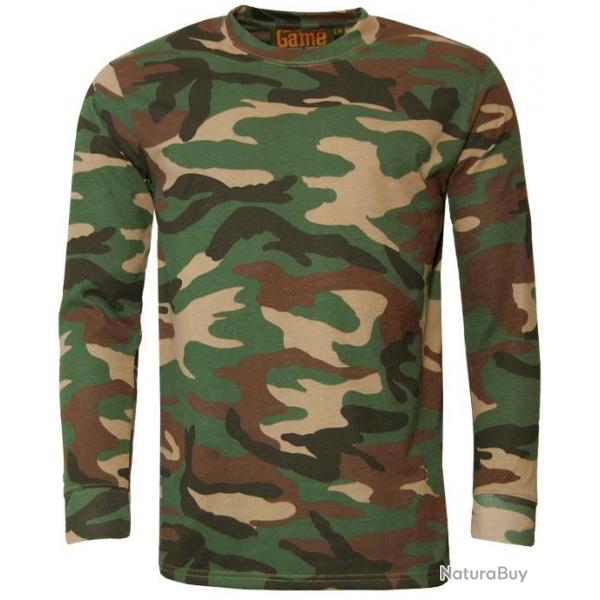 T-shirt  manches longues camouflage