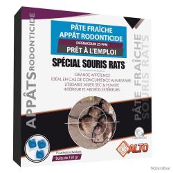 Raticide/souricide pâte fraiche difénacoum150g