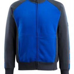 Sweatshirt zippé MASCOT AMBERG 50565-963 S Bleu
