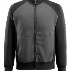 Sweatshirt zippé MASCOT AMBERG 50565-963 S Noir