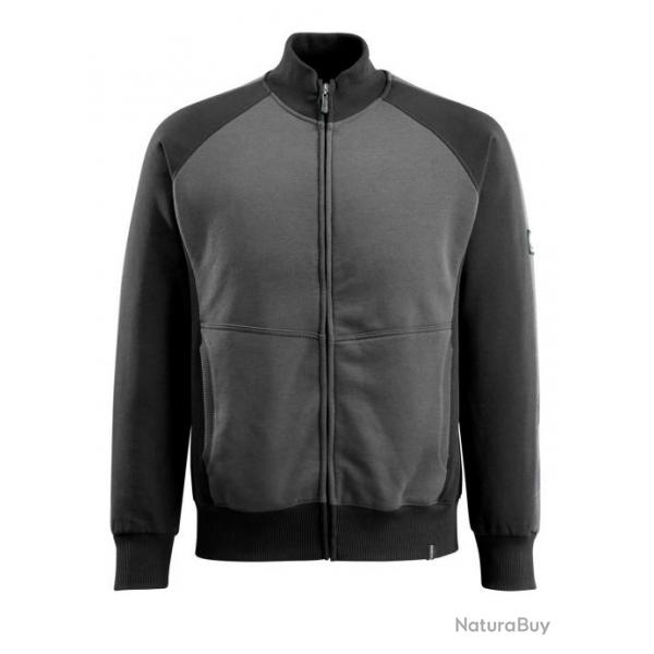 Sweatshirt zipp MASCOT AMBERG 50565-963 S Noir