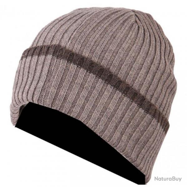 Bonnet tricot laine marron SOMLYS