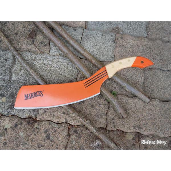 Machette Parang MRPAR20 Couteau Bushcraft Marbles The Parang Acier Carbone/Inox Orange Manche Bois