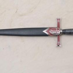 Dague Templière pour armure de Thibaud Gaudin de 39 cm