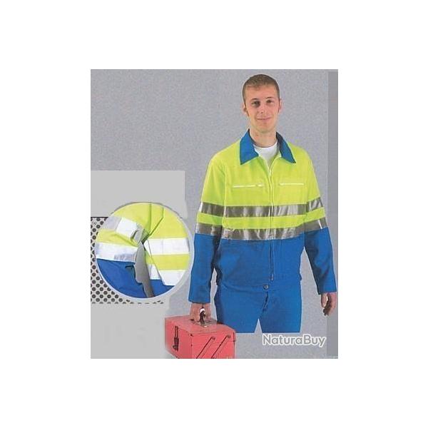 Blouson haute visibilit Norme Classe II - EN471 48/50 Jaune azur