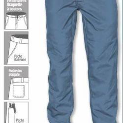 Pantalon de travail coton/polyester Vert US 56