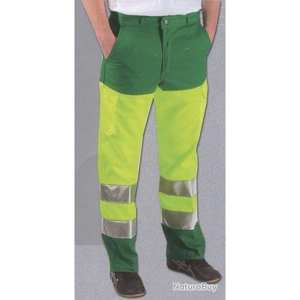 Pantalon haute visibilit Norme Classe II - EN471 Jaune vert 54