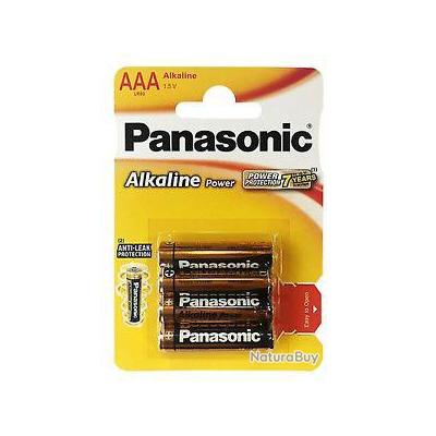 PILES AAA LR3 1,5V SACHET DE 4 ALCALINE POWER - alciumpeche