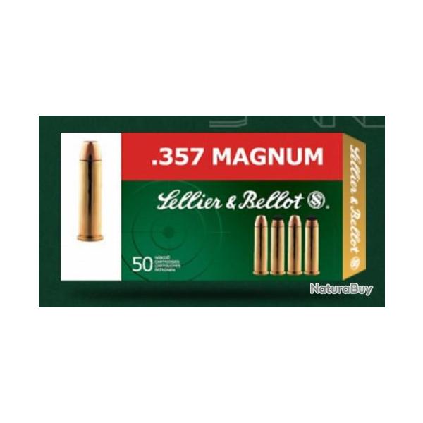 Munitions 357 mag SELLIER BELLOT 158 grs FMJ par 500