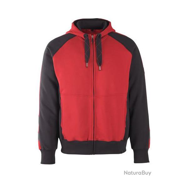 Sweat  capuche zipp. coupe moderne MASCOT WIESBADEN 50566 963 Rouge