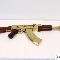 FUSIL ASSAUT AK47 KALASHNIKOV OR REPRODUCTION ORIGINALE RUSSIE 1947