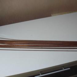 21 baguettes à souder cuivre diametre 2,5mm longueur 680 mm