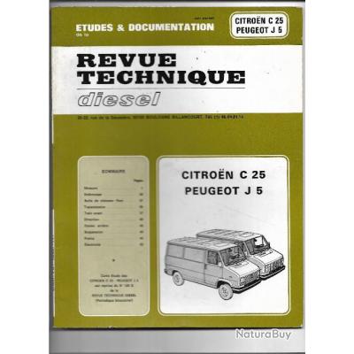 Revue technique citroen c25 et peugeot j5 diesel j 5 & c 25 - Autres