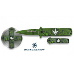 Couteau Pliant de poche Spiner Marijuana Lame de 6 cm