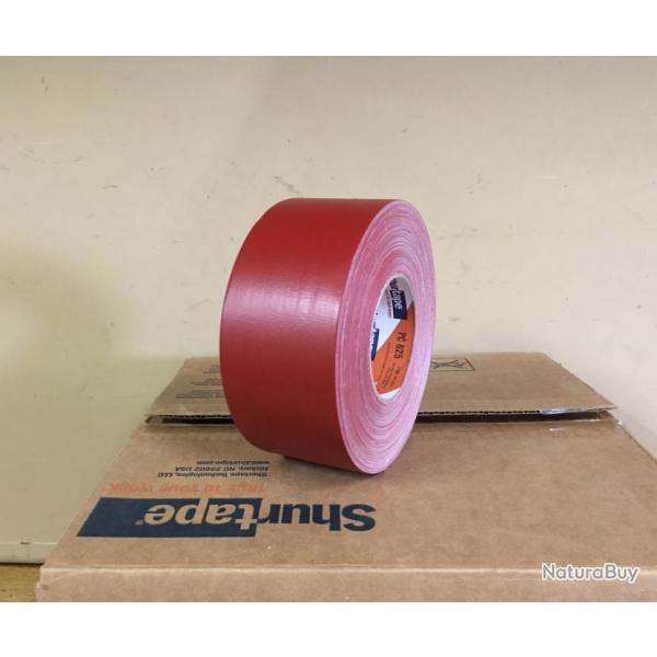 3 X ROULEAUX ORIGINAL US ARMY SHURTAPE PC-625 RED ROUGE 72MM X 55MM HEAVY DUTY NEUF !!!