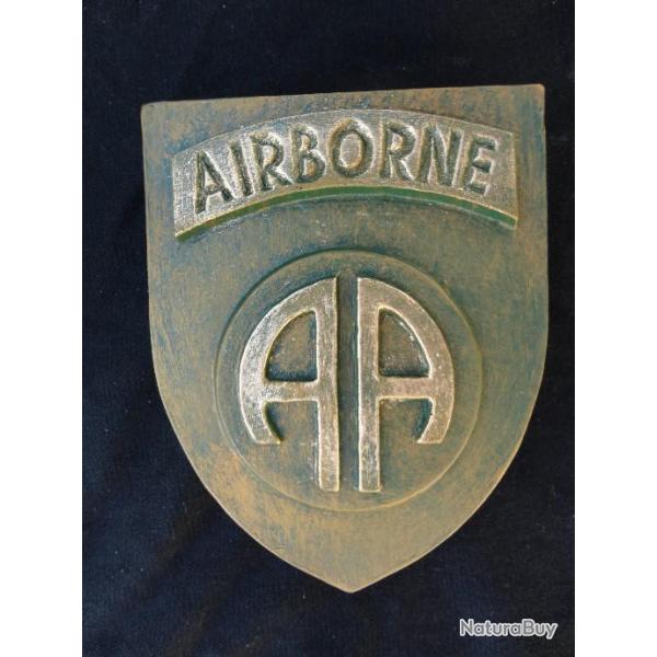 Blason 82me Airborne - Bronze - avec accroche