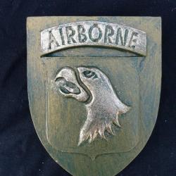 Trio Blason : 101ème Airborne + 82ème Airborne + Big Red One - Bronze - avec accroche