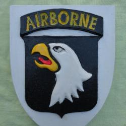 Blason 101ème Airborne - Polychrome - avec accroche