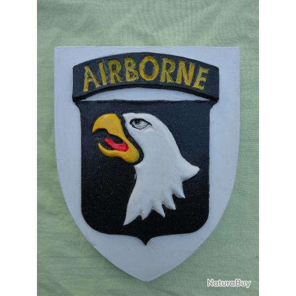 Blason 101me Airborne - Polychrome - avec accroche
