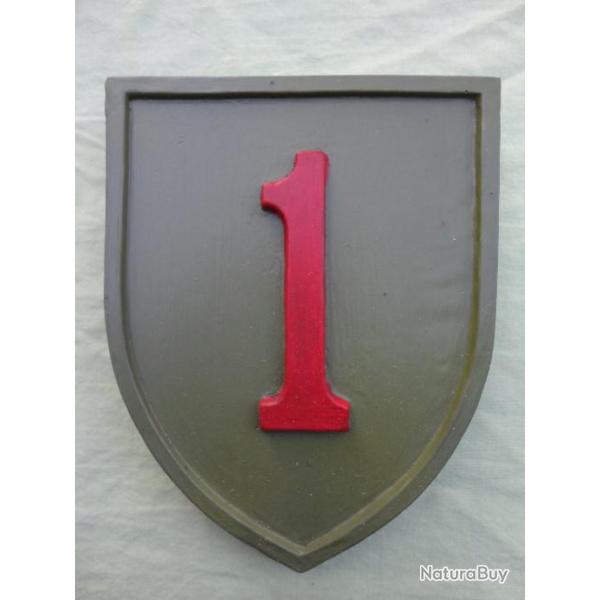 Blason Big Red One - Polychrome - avec accroche