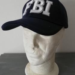 Casquette bleue  FBI CAP US Federal Bureau of Investigation INTERVENTION SECURITE broderie blanche
