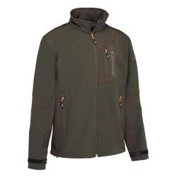 Blouson Percussion Softshell Vert / marron - TAILLE 3XL / XXXL