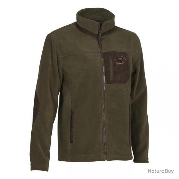 Blouson avec Broderie Sanglier Percussion Polaire Chasse Cor - Taille M