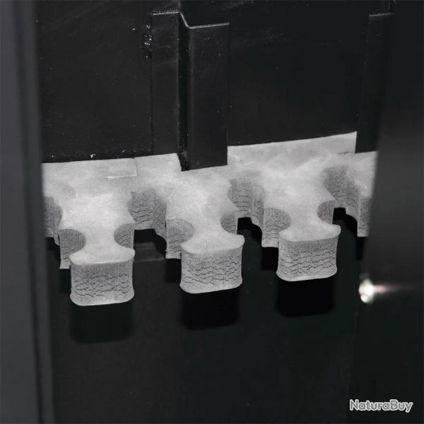 Armoire forte 5 verrous 6 armes 46kg 140x35x28,5cm + coffre