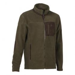 Blouson avec Broderie Sanglier Percussion Polaire Chasse Cor - Taille L