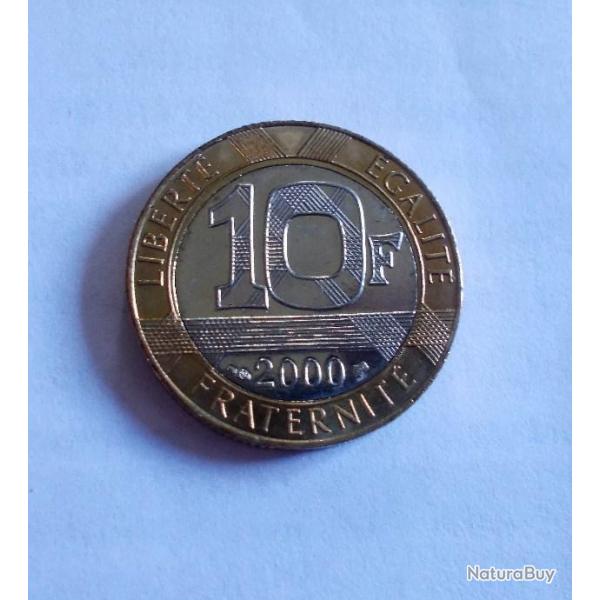 Pice de 10 Francs - Anne 2000 - Modle gnie de la Bastille en TTTTBE n'ayant jamais circul