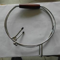 vintage porte bouteille chrome et bois