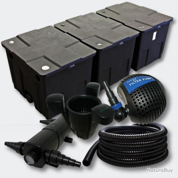 Kit:Filtration de Bassin 90000l 24 Watts UVC Strilisateur Pompe Skimmer 4216458