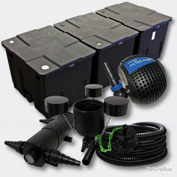 Kit:Filtration de Bassin 90000l 36 Watts UVC Strilisateur Pompe Skimmer 4216460