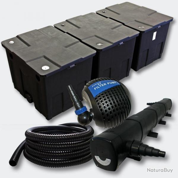 Kit:Filtration de Bassin 90000l 72 Watts UVC Strilisateur Pompe Tuyau 4216468