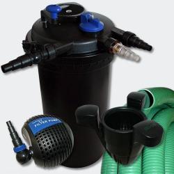 Kit de Filtration 30000l 18 Watts UVC Stérilisateur Pompe Tuyau Skimmer 4216472
