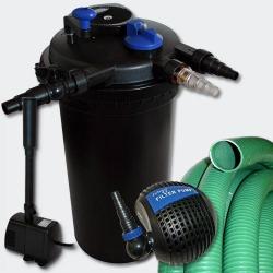 Kit de Filtration à Pression 30000l 18W UVC Stérilisateur Pompe Tuyau 4216476