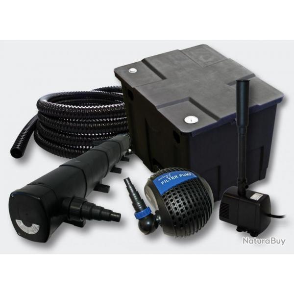 Kit de filtration de bassin 12000l Strilisateur 72 Watts Pompe Fontaine 4216487