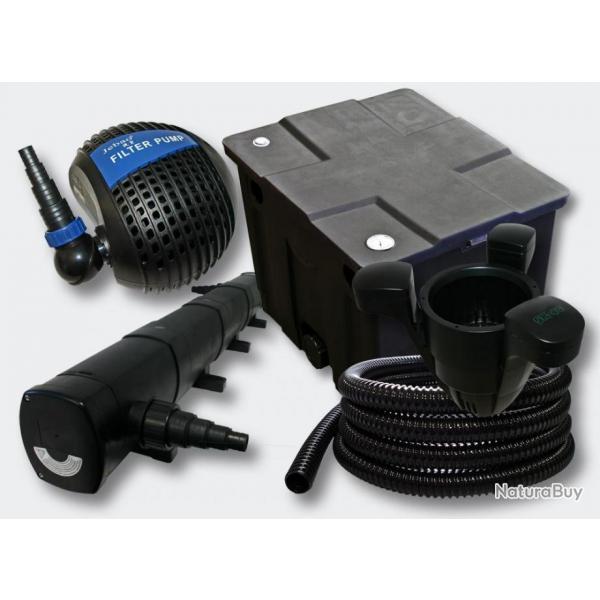 Kit de filtration de bassin 12000l Strilisateur 72 Watts Pompe Skimmer 4216488