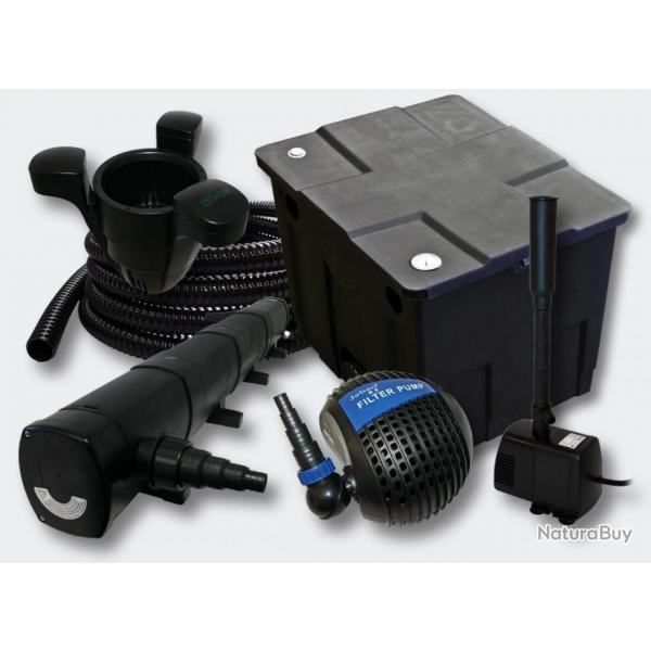 Kit de filtration de bassin 12000l UVC 72 Watts Pompe Skimmer Fontaine 4216494