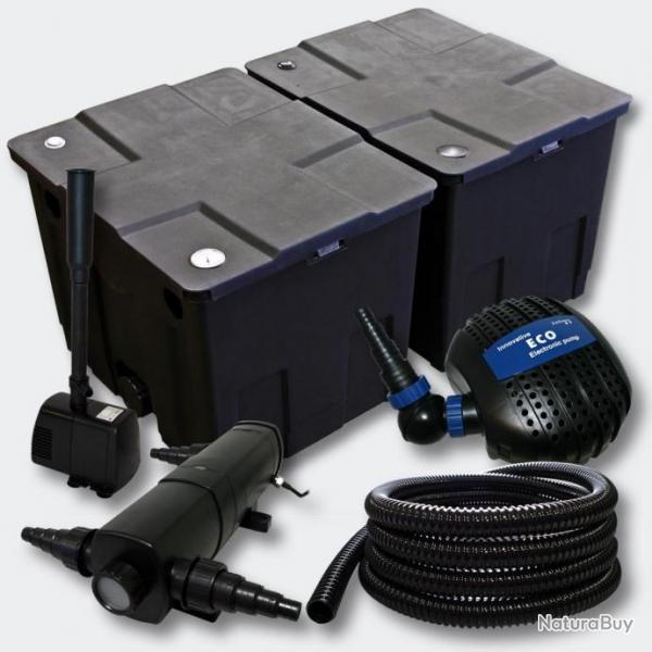 Kit de filtration de bassin 60000l Pompe co UVC 36 Watts Fontaine 4216495