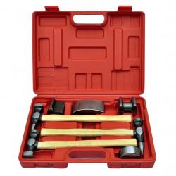 Coffret set de marteau et tas pour carrossier 7 pièces outils garage atelier bricolage 3402029/2