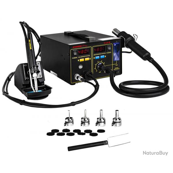 Station de soudage avec aspiration de fume 75 watts 3414074
