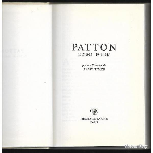 patton 1917-1918 1941-1945 par les diteurs de army times +  dvd patton george c.scott