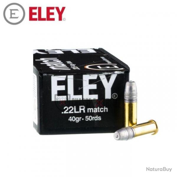 50 Munitions ELEY Match 40gr Cal 22 LR