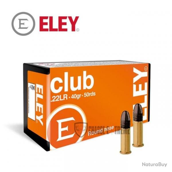 50 Munitions ELEY Club 40gr Cal 22 LR