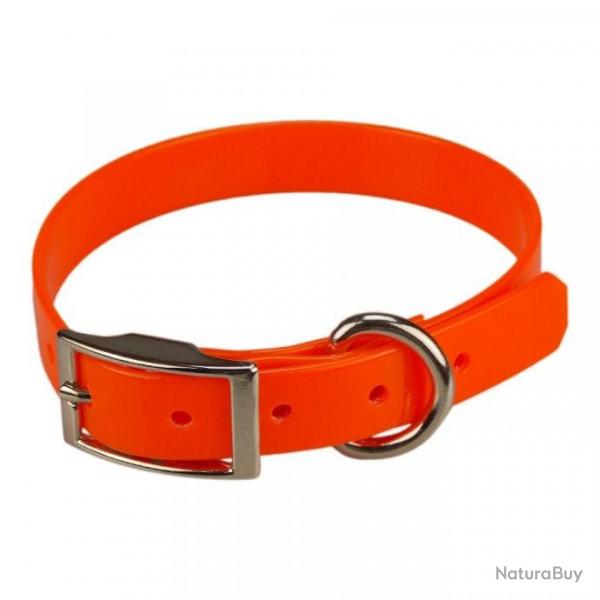 collier HUNT US 19 x 45 cm Orange - biothane - jokidog