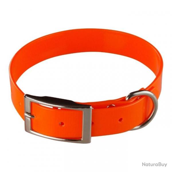 collier HUNT US 25 x 55 cm Orange - biothane - jokidog