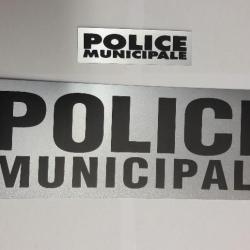 Bande dos réfléchissante POLICE MUNICIPALE velcro